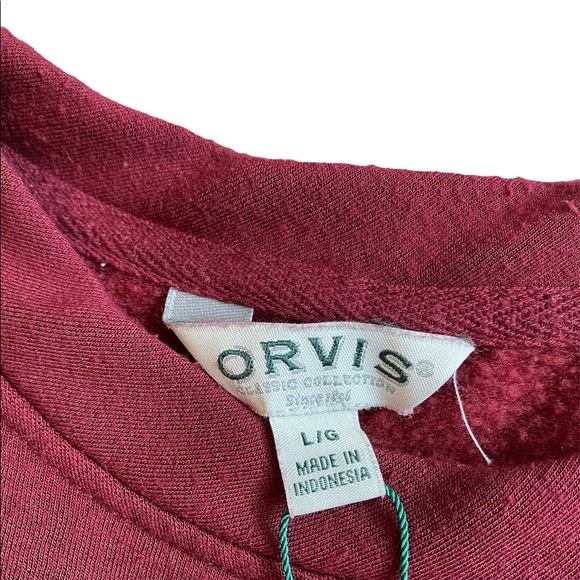 Orvis Dropped Shoulder Crewneck Pullover - Picture 3 of 3